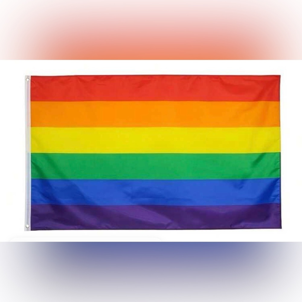 Rainbow Gay Pride 5x3 ft flag Metal Grommets Fly or Hang NEW